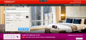 Hotel Search Engines Saving up in London