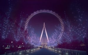 London Eye at Christmas 