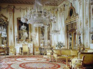 The White Drawing Room at Buckingham Palace London